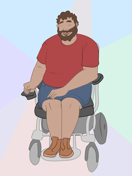 Man in Powerchair