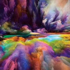 Obraz na płótnie Canvas Waves of Inner Spectrum