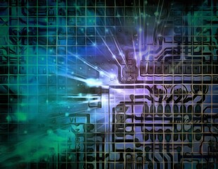 Mainboard. Electronic circuit