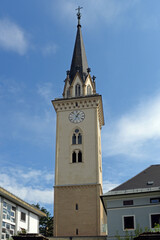 Fototapeta premium Stadtpfarrkirche St. Jakob in Villach