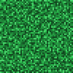 Green pixel seamless pattern. Green camouflage design.
