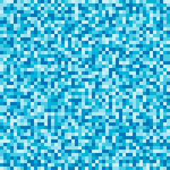 Fototapeta premium Blue shades pixel seamless pattern. Blue camouflage design.