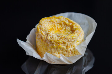 Langres, French soft cheese from the plateau of Langres in the region of Champagne-Ardenne - 485145940