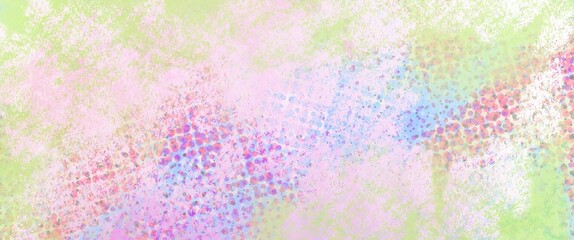 3D abstract rendered with screen and lo fi holographic patterns for signal wave distortion effect background in pastel rainbow colors