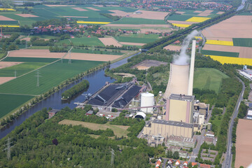 Kraftwerk Heyden in Petershagen/Lahde, Nordrhein Westfalen, Deutschland Steinkohlekraftwerk