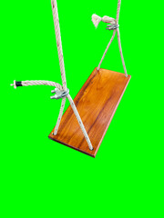 wooden board with a rope