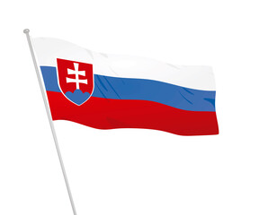 Slovakia national flag. vector illustration