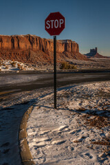 Monument valley in the state of Utah, United States