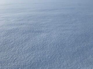 background of fresh snow