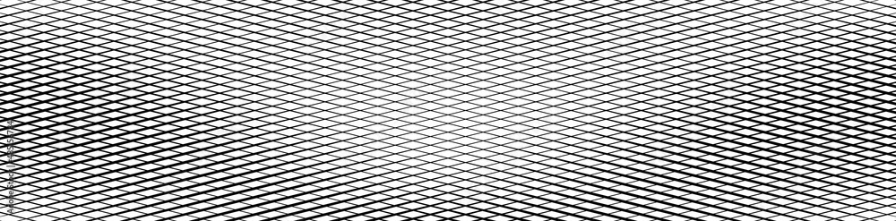 Poster Diagonal, oblique grid, mesh pattern. Lattice, grating, trellis texture. Diagonal plexus, reticulate background