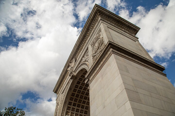 Arc de Triomphe in Washington Square Park in New York City 