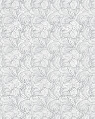 Obraz premium White background with curly grey lines