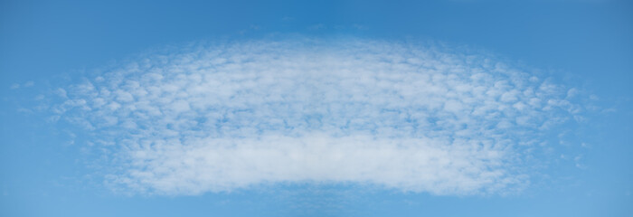 Banner blue sky with clouds, natural background.