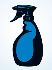 Cleaning spray. Vector drawing icon