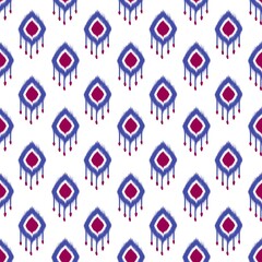 Ikat geometric folklore ornament. Tribal ethnic texture. Seamless striped pattern in Aztec style. Figure tribal embroidery. Indian, Scandinavian, Gyp sy, Mexican, folk pattern.ikat pattern. 