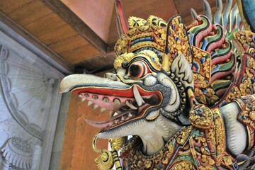 A statue of Garuda, in one of the museums in Jakarta. 