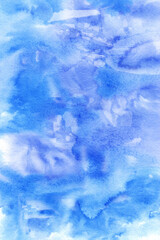 blue winter watercolor texture background