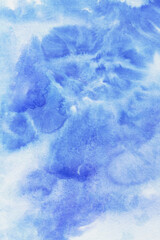 blue winter watercolor texture background