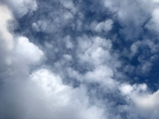 Fototapeta premium Beautiful blue sky and clouds natural background.