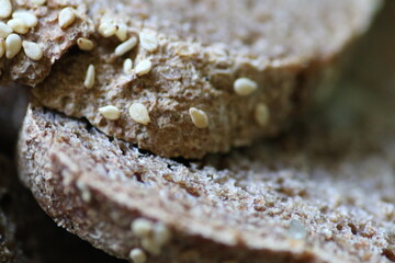 Macroaufnahme Vollkornbrot
