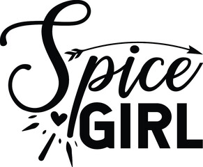 Spice girl vector arts design