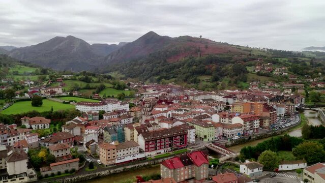 Cangas de Onis near Picos de Europa national park, Spain