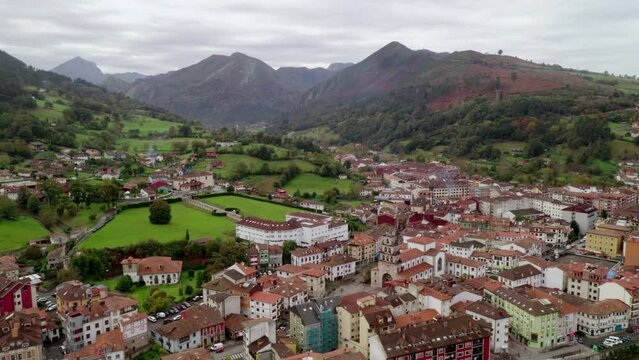 Cangas de Onis near Picos de Europa national park, Spain