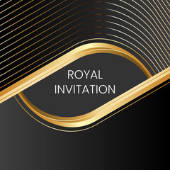 Royal Invitation design for social media contents, invitation, gift card, etc. This file in *.svg format. Import this file into your favorite vector editor.