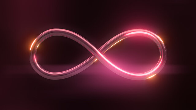 neon infinity metaverse symbol