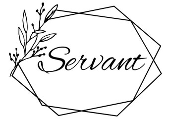 Servant, the believer in Christ - obrazy, fototapety, plakaty