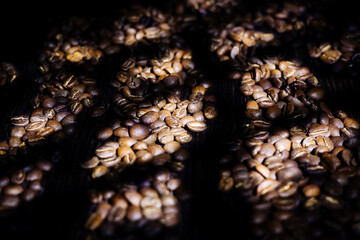
roasted coffee beans in beautiful light