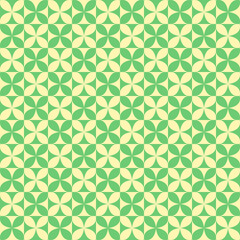 Abstract background. Colorful geometrical pattern. Modern design. Diagonal line. Square pattern. Green flower shape background. Green checker wallpaper. Crossing hatch. Happy St.Patrick's Day.