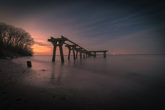 Alte Seebr&uuml;cke in Quern an der Flensburger F&ouml;rde