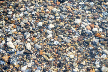 little stones at the beach