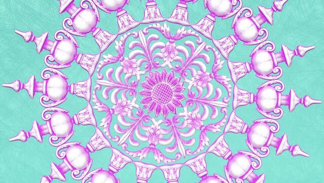 Decorative vintage antique floral baroque ornament, luxury renaissance retro victorian elegant mandala, royal damask background with ethnic pattern and rococo acanthus, abstract ornate illustration