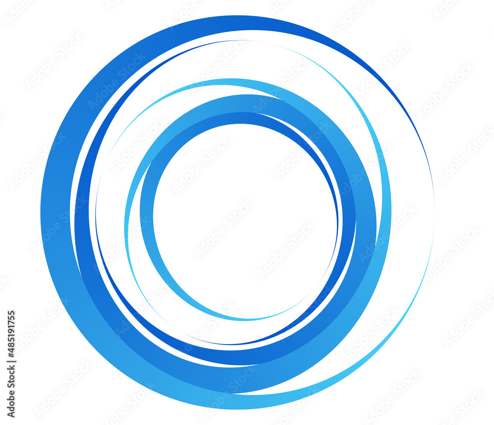 Leinwandbilder geometric and abstract circle, circular vector design element.