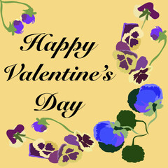 violets,purple,green,yellow,flowers,homely cozy flowers,valentine's day,lovers,love,botany,tenderness flora