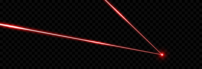 Vector laser beams png. Red laser beams on an isolated transparent background. Laser security system, protection. Red laser png. PNG. - obrazy, fototapety, plakaty