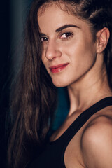 Portrait of an beautiful sporty woman wearing fitness clothes