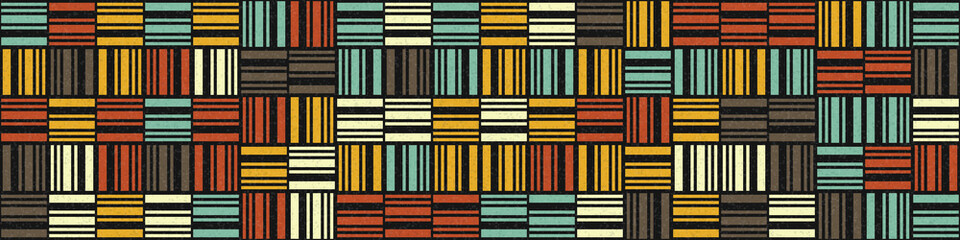 Abstract Geometric Pattern generative computational art illustration