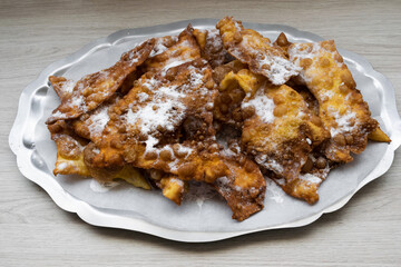 Carnival ears. Delicious typical dessert from Galicia - Spain