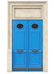 Obraz na płótnie Canvas Entrance classic doors for the house