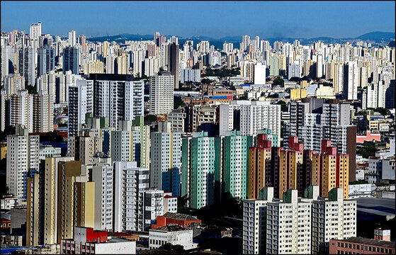 Predios de apartamentos no Bairro Mooca, Sao Paulo.