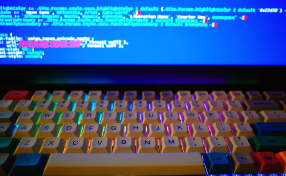 English rgb led computer keyboard backdrop
