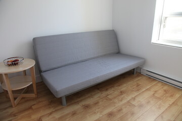 Stylish Scandinavian designed sofa bed, convertible in eight different stages (Phase 2) in modern...
