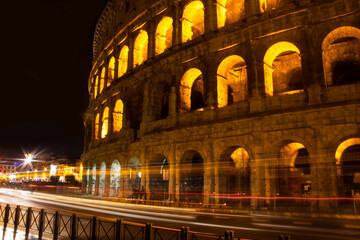 Fototapeta na wymiar Rome at night