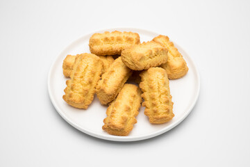 Plato de galletas gruesas artesanas