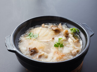 みぞれ鍋　鍋料理　シズル感