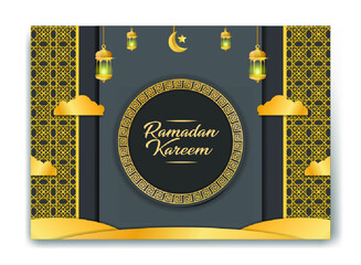 Ramadan ramadhan kareem banner flyer social media greeting card template 