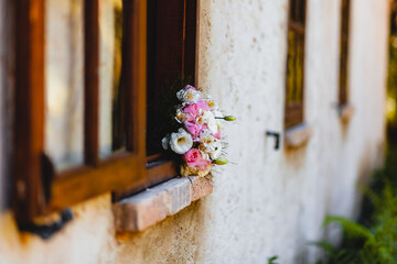 flowers on the window